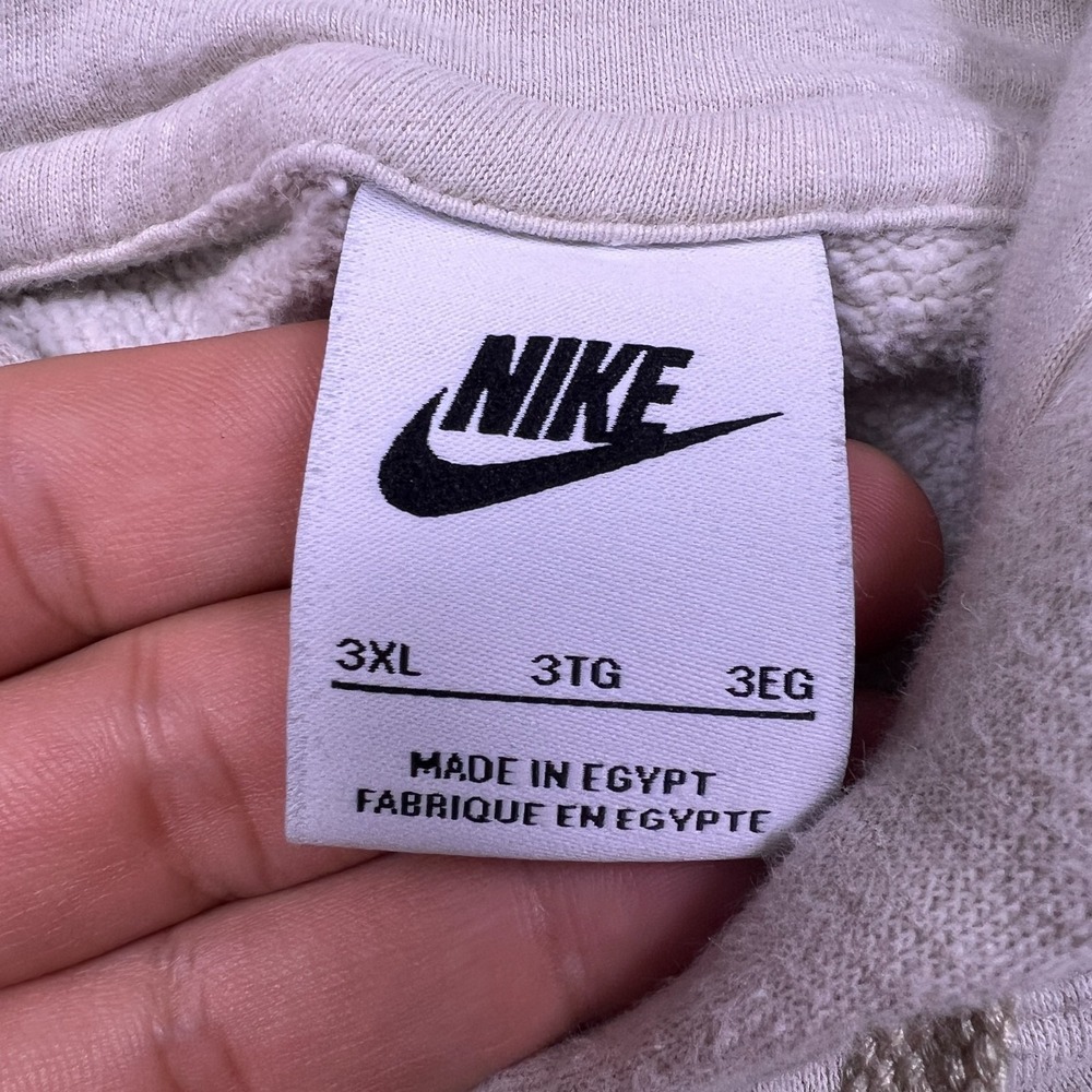 Nike Mens Beige All Over Print Swoosh Casual Wear Pullover Hoodie‎ Size 3XL - Picture 4 of 11